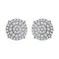 IGI Certified Rhapsody 950 Platinum E-F VS Diamond Stud Earrings 7.10 Grams 1.00 ctw - Sticky add to cart bar