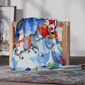 Homesmart Fleece X'mas Santa Claus Pattern Photo Print Blanket (51"x66") - Sticky add to cart bar