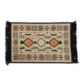 Beige Turkish Kilim Rug - 30% Polyester, 30% Polypropylene, 40% Cotton (23.6"x35.4") - Sticky add to cart bar