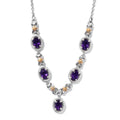 KARIS 2.10 ctw Brazilian Citrine Necklace 18 Inches in ION Plated 18K YG, Platinum Bond & Stainless Steel - Sticky add to cart bar