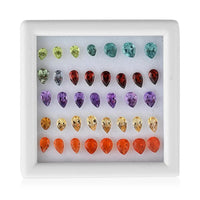 AAA Multi Gemstone Assorted Box (Pear Mix Mix) 8.00 ctw