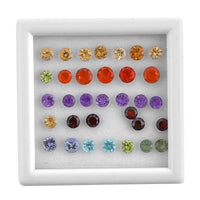 AAA Multi Gemstone Assorted Box (Rnd Mix Mix) 8.45 ctw