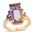 AAA Anahi Ametrine and Multi Gemstone Ring in Vermeil Yellow Gold Over Sterling Silver (Size 10.0) 7.10 ctw - Sticky add to cart bar