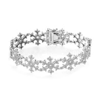Diamond Accent Bracelet in Platinum Over Copper (7.50 In) 17.15 Grams
