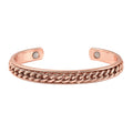 Magnetic By Design Wave Pattern Adjustable Cuff Bracelet in Rosetone (6.50 In) - Sticky add to cart bar