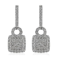 RHAPSODY 950 Platinum Diamond (E-F, VS) Earrings (7.61 g) 1.00 ctw