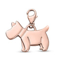 14K Yellow Gold Over Sterling Silver Schnauzer Dog Charm 4.20 Grams - Sticky add to cart bar