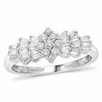 RHAPSODY IGI Certified Diamond E-F VS Ring in 950 Platinum 5 Grams 0.50 ctw