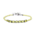 Peridot Bracelet in Platinum Bond (8.00 In) 11.00 ctw - Sticky add to cart bar
