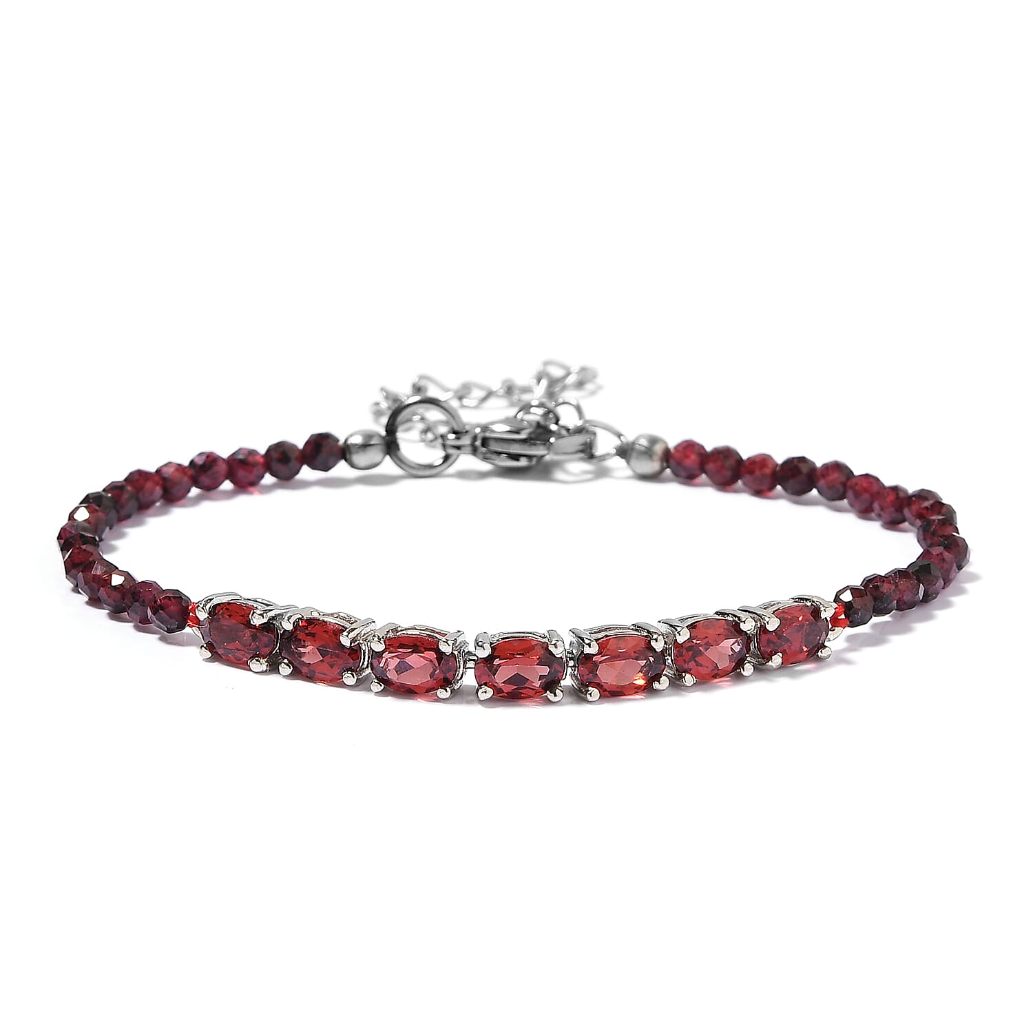 Peridot Bracelet in Platinum Bond (8.00 In) 11.00 ctw