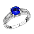 RHAPSODY 950 Platinum AAAA Tanzanite and Diamond E-F VS Ring (Size 10.0) 5.70 Grams 1.81 ctw - Sticky add to cart bar