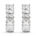 LUSTRO STELLA Finest CZ Inside Out Hoop Earrings in Sterling Silver 7.50 ctw - Sticky add to cart bar