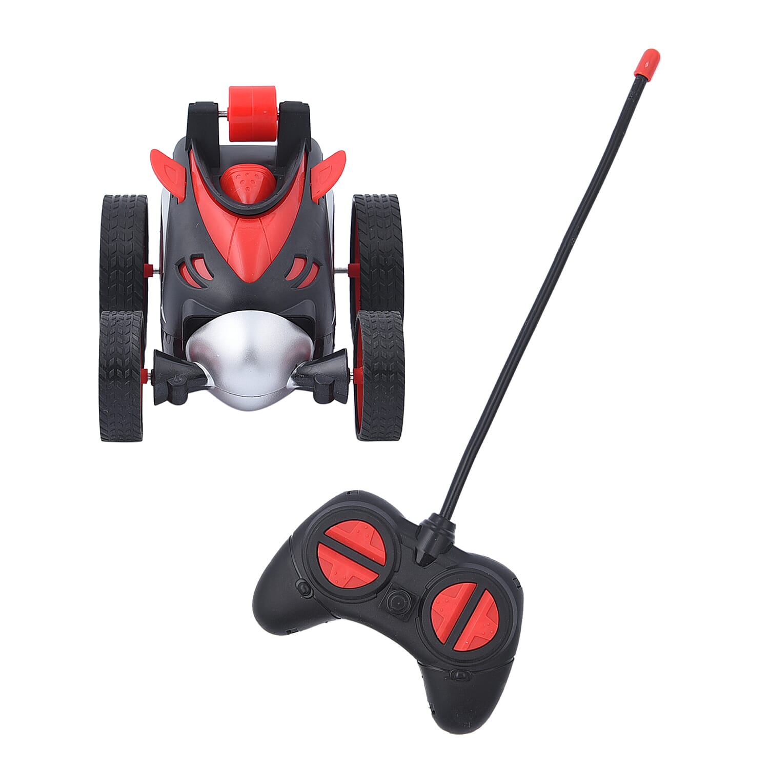 DOORBUSTER HOMESMART Red Racing Stunt Car (5.12"x4.13"x3.74") with Remote Control (5xAA Batteries not Included)