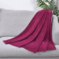 Solid color Coral fleece blanket,200gsm
