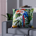 Set of 2 Vibrant Tropical Leaves Pattern Cushion Cover (17"x17") (Polyester) - Sticky add to cart bar