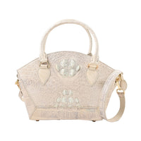 Grand Pelle Natural Genuine Crocodile Leather Handbag (12.6"x8.3"x5.5")