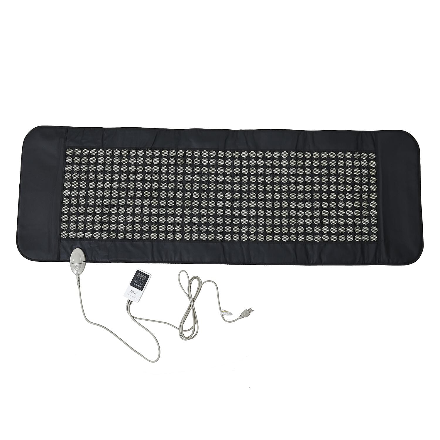 UTK DC Black Faux Leather Jade Heating Pad - Large