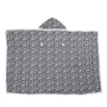HOMESMART Leopard Pattern Polyester and Sherpa Hoodie Blanket with Pom Pom - Sticky add to cart bar