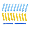 Yellow and Blue 18pcs Magic Leverage with 2pcs Styling Hooks for Curling Hair (11.81"x0.98") - Sticky add to cart bar