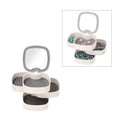 White 4 Layer Rotating Storage Organizer with Mirror (4.33"x4.33"x4.72") - Sticky add to cart bar