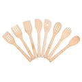 8pcs Bamboo Kitchen Utensil Set - Sticky add to cart bar