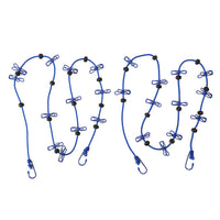 Blue 2 PACK Windproof 12-clip Clothesline 87.70 Inches