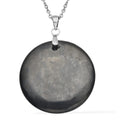 Shungite Pendant Necklace 20 Inches in Stainless Steel 30.00 ctw - Sticky add to cart bar