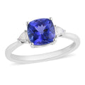 DOORBUSTER RHAPSODY 950 Platinum AAAA Tanzanite, Diamond (E-F, VS) (0.20 cts) Ring (Size 10.0) (4.25 g) 3.00 ctw - Sticky add to cart bar