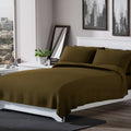HOMESMART Beige Solid Microfiber 6pcs Sheet Set - Full - Sticky add to cart bar