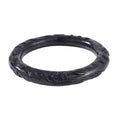 Shungite Carved Bold Twisted Bangle Bracelet (6.75 In) 250.00 ctw - Sticky add to cart bar