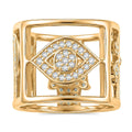 White Zircon 1.60 ctw Ring in 14K YG Over Sterling Silver (Size 5.5) - Sticky add to cart bar