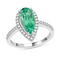 Rhapsody AAAA Boyaca Colombian Emerald and E-F VS Diamond 2.60 ctw Ring in 950 Platinum 5.45 Grams - Sticky add to cart bar