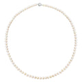 Freshwater Pearl Beaded Necklace, Pearl Necklace, Sterling Silver Necklace, 18 Inches Necklace with Magnetic Lock - Sticky add to cart bar