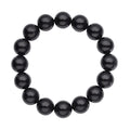 Australian Black Tourmaline Beaded Stretch Bracelet 260.00 ctw - Sticky add to cart bar