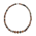 Phantom Multi Quartz 8-15mm Beaded Necklace 20 Inches with Magnetic Lock in Rhodium Over Sterling Silver 343.00 ctw - Sticky add to cart bar
