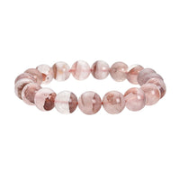 Red Frozen Quartz 9-11mm Beaded Stretch Bracelet 167.20 ctw