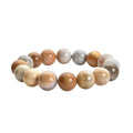 Fossil Coral 12-14mm Beaded Stretch Bracelet 269.00 ctw - Sticky add to cart bar