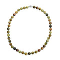 Green Garnet 9-11mm 443.50 ctw Beaded Necklace in Rhodium Over Sterling Silver 20 Inches - Sticky add to cart bar