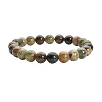 Green Garnet 8-10mm Beaded Stretch Bracelet 155.00 ctw