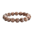 Black Skeletal Sunstone 10-12mm Beaded Stretch Bracelet 220.00 ctw - Sticky add to cart bar