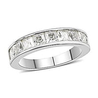 Moissanite Ring in Sterling Silver (Size 11.5) 1.22 ctw
