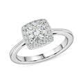 Moissanite 1.20 ctw Ring in Platinum Over Sterling Silver (Size 10.0) - Sticky add to cart bar