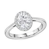 Moissanite 1.50 ctw Ring in Platinum Over Sterling Silver (Size 10.0)