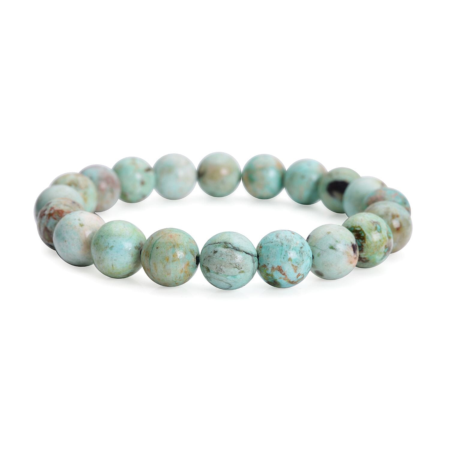 Peru Turquoise Beaded Stretch Bracelet 115.00 ctw