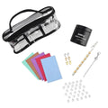 Jewelry Solutions Kit, Set of 26 (1 Bracelet Helper, 5 Cleaning Cloths, 15 Silicone & 3 Pairs Steel Anti-Droop Push Backs, 1 Magnetic Extender & 1 Cleaning Liquid), Jewelry Cleaning Solution, At Home Best Jewelry Cleaner - Sticky add to cart bar