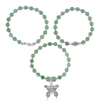 Set of 3 Green Aventurine Bead