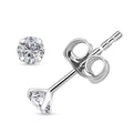 Set of 2 Simulated Diamond Stud Earringd in Sterling Silver - Sticky add to cart bar