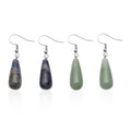 Set of 2 Green Aventurine and Sodalite Earrings in Stainless Steel 32.00 ctw - Sticky add to cart bar