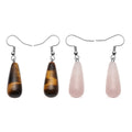Set of 2 Green Aventurine and Sodalite Earrings in Stainless Steel 32.00 ctw - Sticky add to cart bar