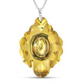 Glass Pendant Necklace (24 Inches) in Stainless Steel 215.00 ctw - Sticky add to cart bar